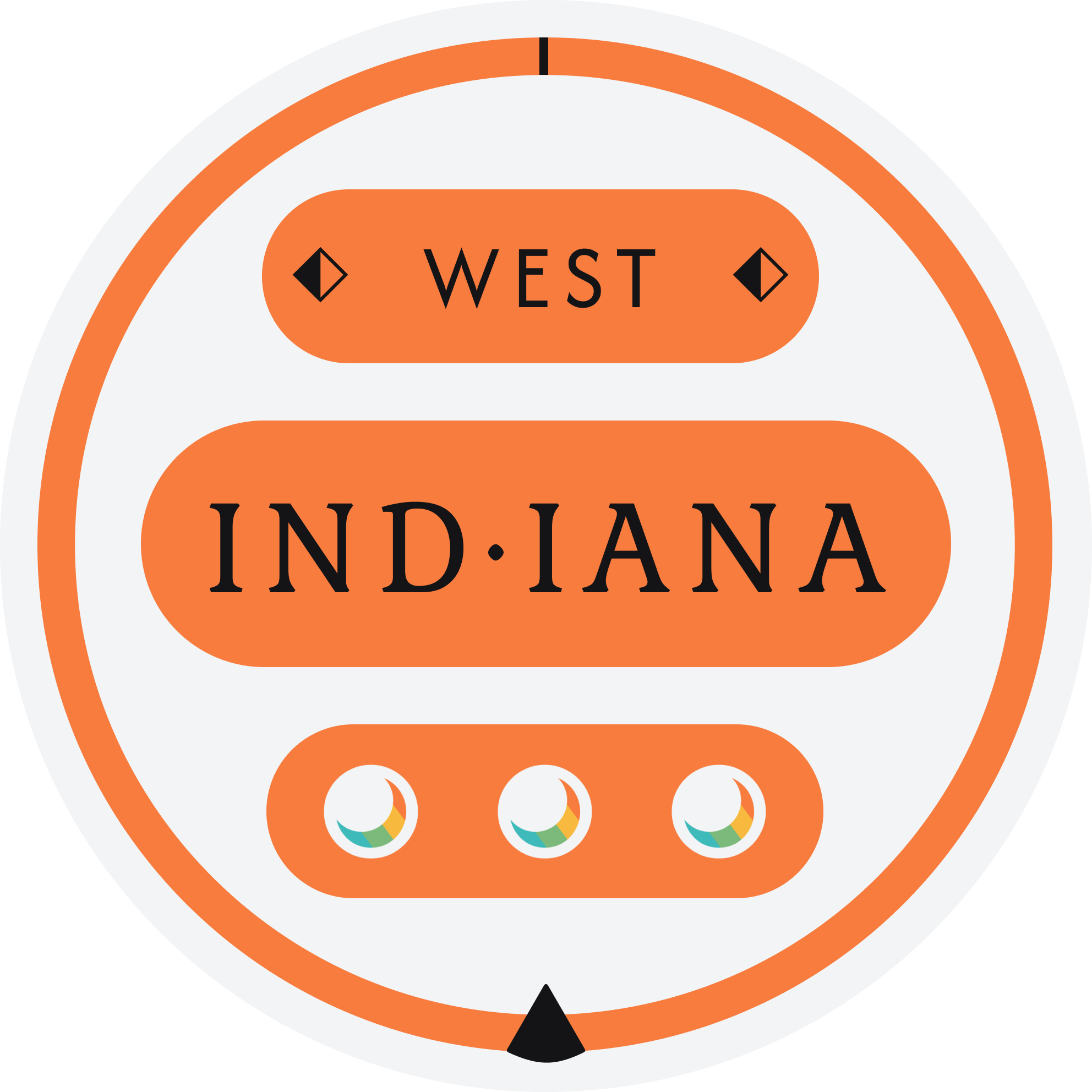 Indiana Moon Trigram Piece